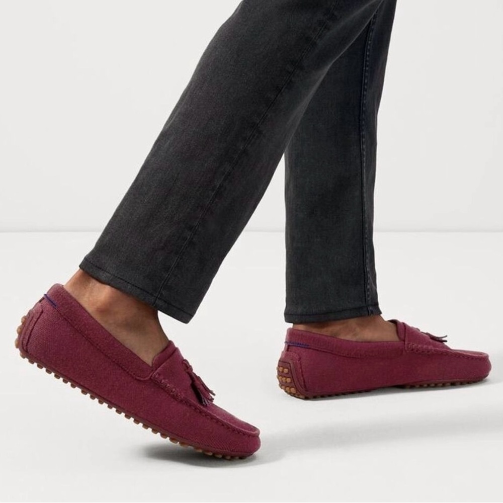 Rothy's Men's Burgundy Slip-On Loafers NWOT, Size 11